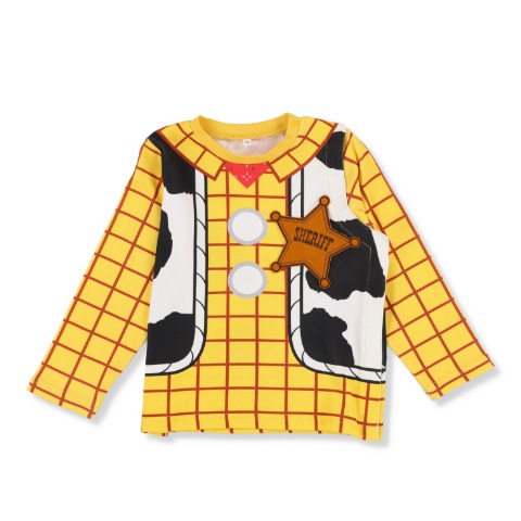 ジュニア　前開き長袖Ｔシャツ（130・140cm・DISNEY/ユニバーサルデザイン）