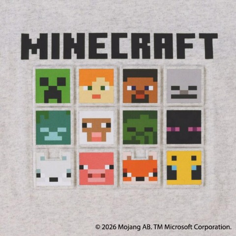 ジュニア　Tシャツ（130～150cm・マインクラフト）