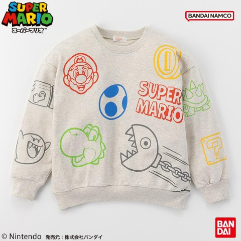 ジュニア　プルオーバー（130～150cm・スーパーマリオ）