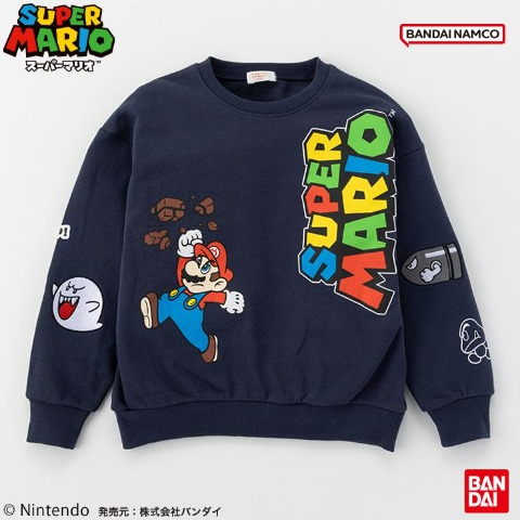 ジュニア　プルオーバー（130～150cm・スーパーマリオ）
