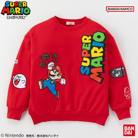 ジュニア　プルオーバー（130～150cm・スーパーマリオ）