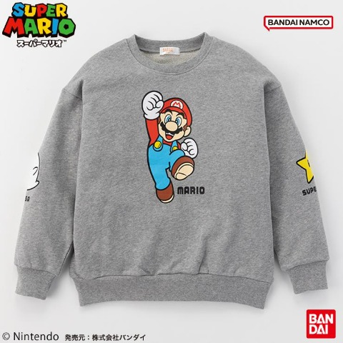 ジュニア　プルオーバー（130～150cm・スーパーマリオ）