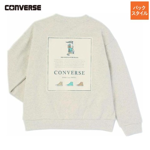 ジュニア　プルオーバー（130～160cm・CONVERSE） ライトグレー 312