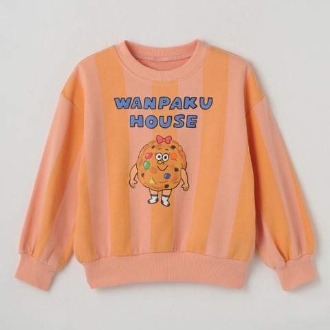 ジュニア　長袖プルオーバー（130cm・WANPAKU HOUSE）