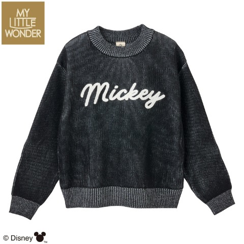 ジュニア　長袖ニット（130・140cm・MYLITTLEWONDER/Disney） ダークグレー 112