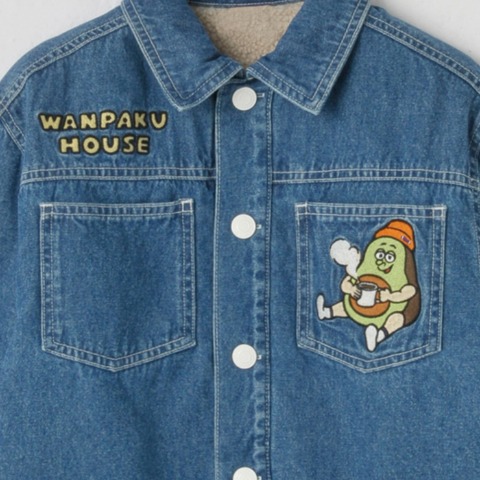 ジュニア　長袖ジャケット（130cm・WANPAKU HOUSE）