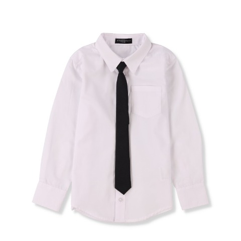 キッズ 　ネクタイ付シャツ（100～160cm）