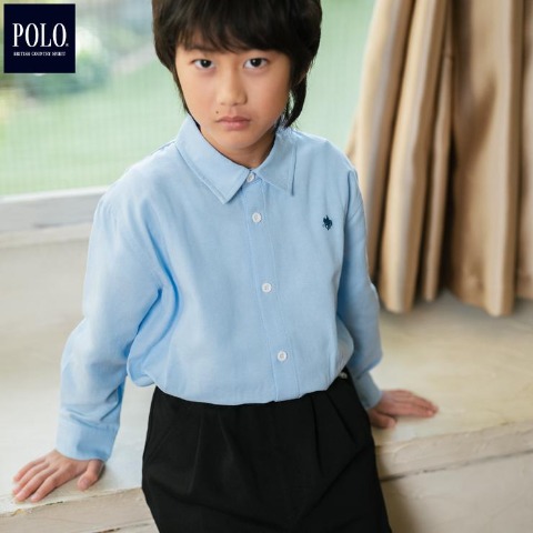 ジュニア　長袖 シャツ（100～140cm・POLO BCS）