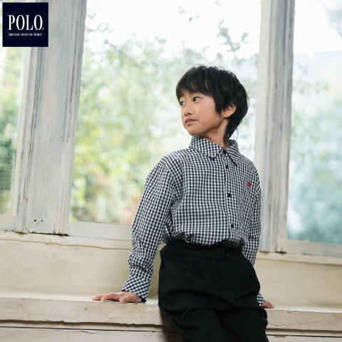ジュニア　長袖 シャツ（100～140cm・POLO BCS）