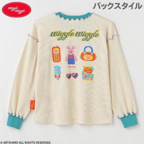 ジュニア　長袖Ｔシャツ（130cm・wiggle wiggle）