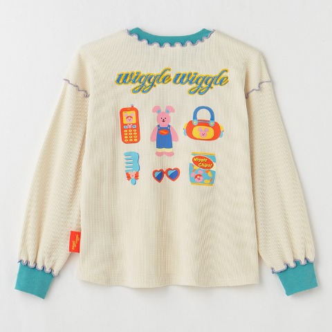 ジュニア　長袖Ｔシャツ（130cm・wiggle wiggle）