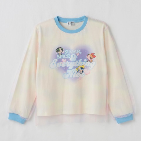 ジュニア　長袖Ｔシャツ（130・140cm・パワーパフガールズ）