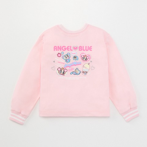 ジュニア　長袖Tシャツ（130cm・エンジェルブルーキッズ）