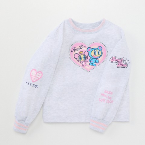 ジュニア　長袖Tシャツ（130cm・エンジェルブルーキッズ）