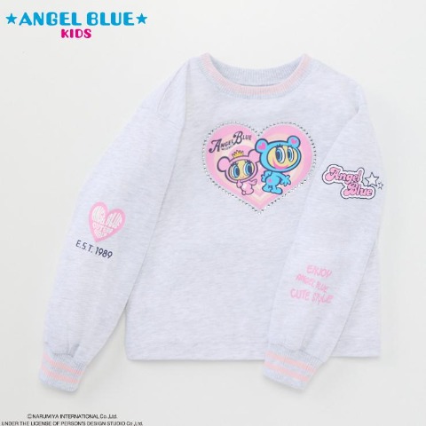 ジュニア　長袖Tシャツ（130cm・エンジェルブルーキッズ）