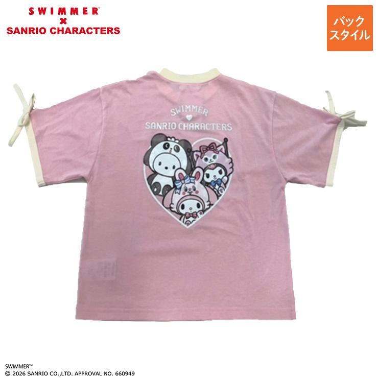 ジュニア 半袖Tシャツ（130～150cm・SWIMMER×Sanrio characters