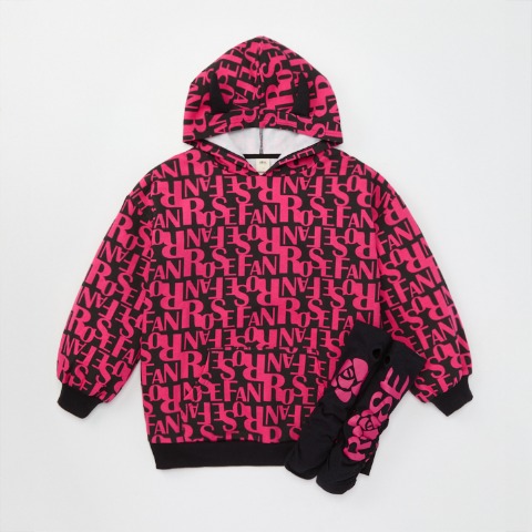 ジュニア　パーカ（130～160cm・ROSE FAN FAN）