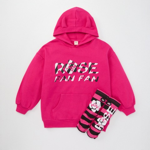 ジュニア　パーカ（130～160cm・ROSE FAN FAN）