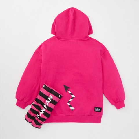 ジュニア　パーカ（130～160cm・ROSE FAN FAN）