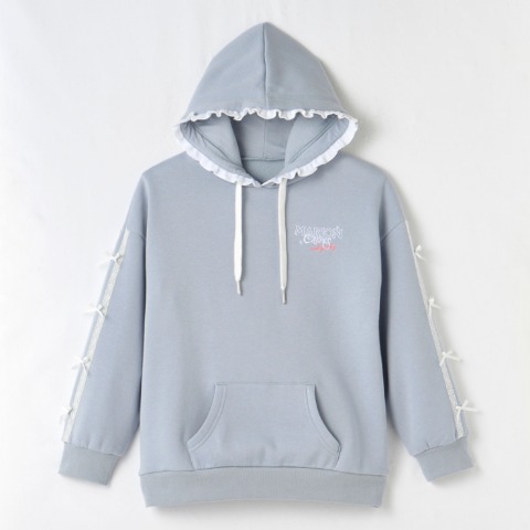 ジュニア　長袖プルパーカ（130～150cm・マリオンクレープ）