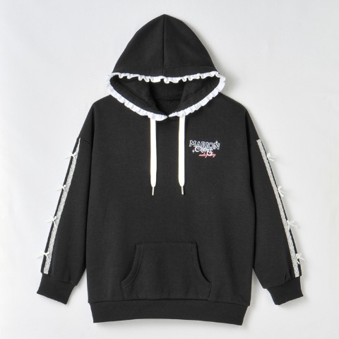 ジュニア　長袖プルパーカ（130～150cm・マリオンクレープ）