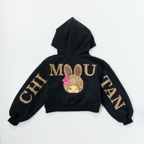 ジュニア　長袖プルパーカ(130-160㎝・モンチッチ×KOGYARU)