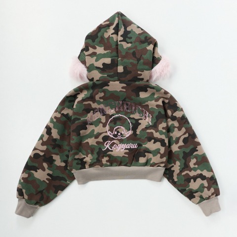 ジュニア　長袖プルパーカ(130-160㎝・モンチッチ×KOGYARU)