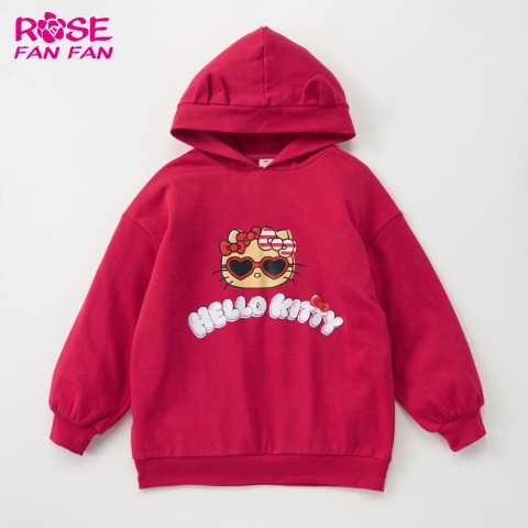 ジュニア　パーカ（130～160cm・ROSE FAN FAN）