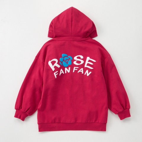 ジュニア　パーカ（130～160cm・ROSE FAN FAN）