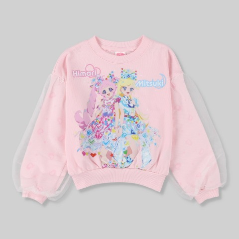 ジュニア　長袖プルオーバー　（130~140cm・ひみつのアイプリ）