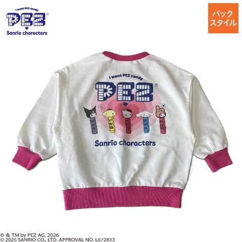 ジュニア　プルオーバー（130cm・PEZ×サンリオキャラクターズ）