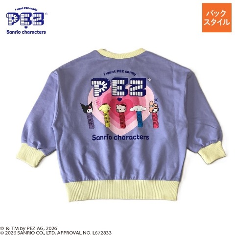 ジュニア　プルオーバー（130cm・PEZ×サンリオキャラクターズ）