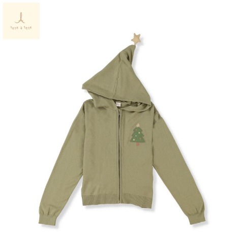 ジュニア　長袖ニットパーカー（130cm・tete a tete）