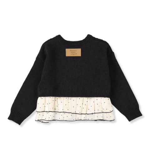 ジュニア　ニットプルオーバー（130cm・mamaraku）