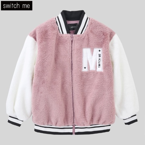 ジュニア　長袖ブルゾン　（130～160cm・Switch me） ピンク 210