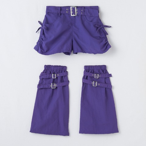 ジュニア　ショートパンツ+レッグカバー（130～150cm・CRYSTAL WAVE）