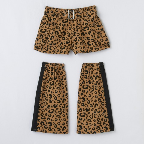 ジュニア　ショートパンツ+レッグカバー（130～150cm・CRYSTAL WAVE）