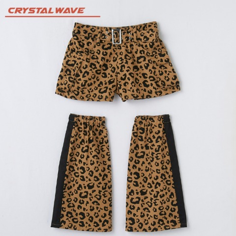 ジュニア　ショートパンツ+レッグカバー（130～150cm・CRYSTAL WAVE）