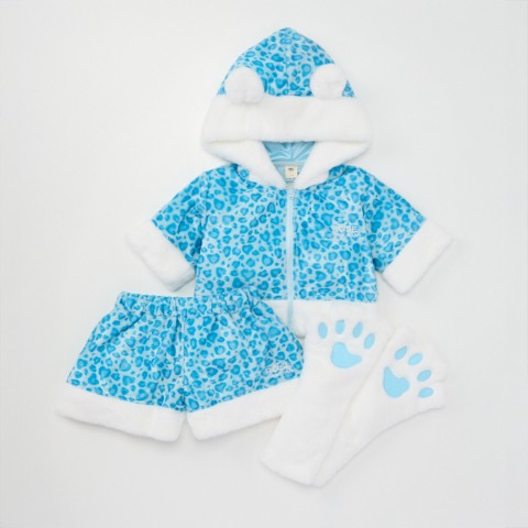 ジュニア　パーカ+ショートパンツ（130～160cm・ROSE FAN FAN）