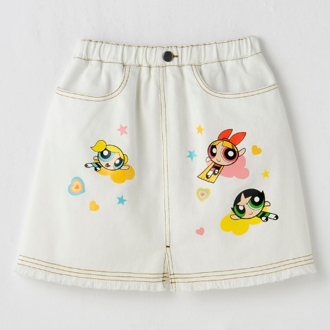 ジュニア　スカート（130・140cm・パワーパフガールズ）