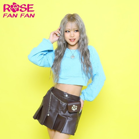 ジュニア　スカート（130～160cm・ROSE FAN FAN）