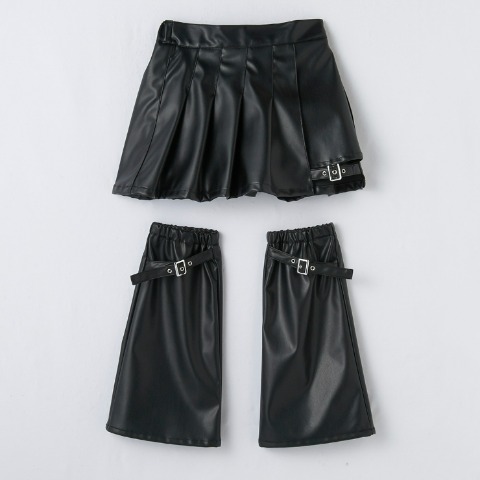 ジュニア　スカート+レッグカバー（130～150cm・CRYSTAL WAVE）