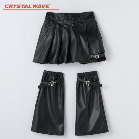 ジュニア　スカート+レッグカバー（130～150cm・CRYSTAL WAVE）