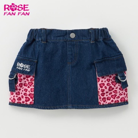 ジュニア　スカート（130～160cm・ROSE FAN FAN）