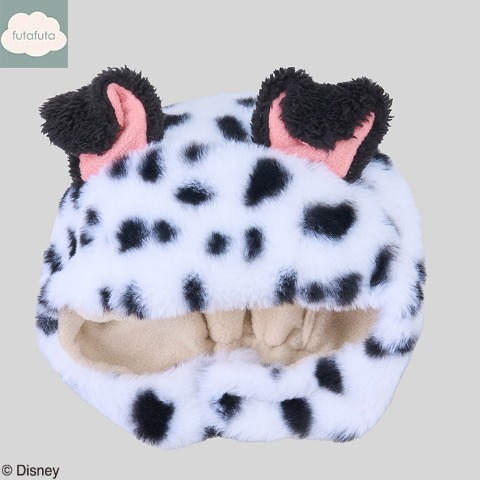 耳付ボアニット帽子（48cm・futafuta/Disney）