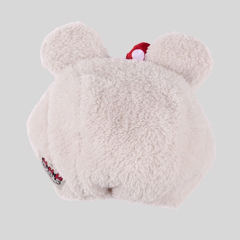 耳付ボアニット帽子（52・56cm・futafuta/Disney）