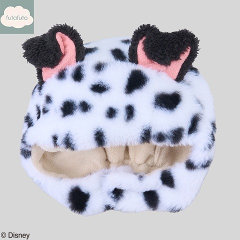 耳付ボアニット帽子（52・56cm・futafuta/Disney）