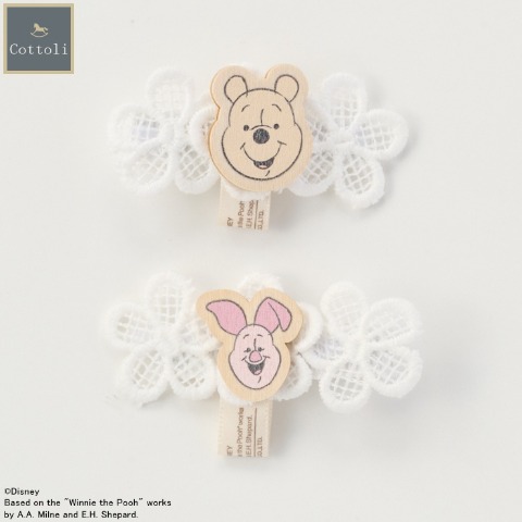 ヘアクリップ　2点セット（Cottoli/Disney）