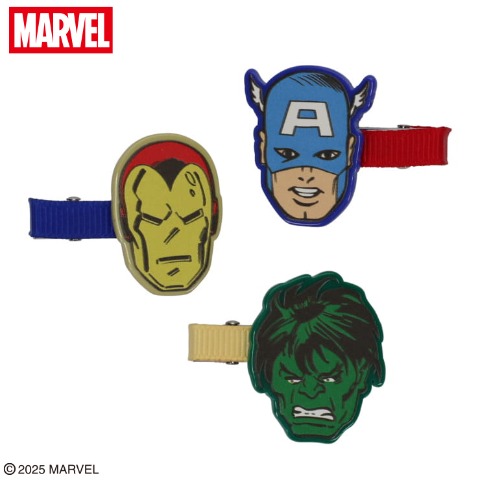 ヘアクリップ3点セット（MARVEL）