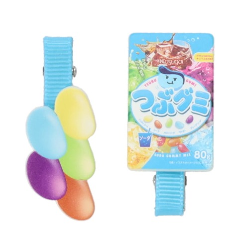 ヘアクリップ2点セット（つぶグミ）